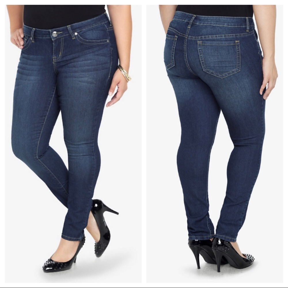 Torrid Medium Wash Skinny Jeans size 20T (Tall)